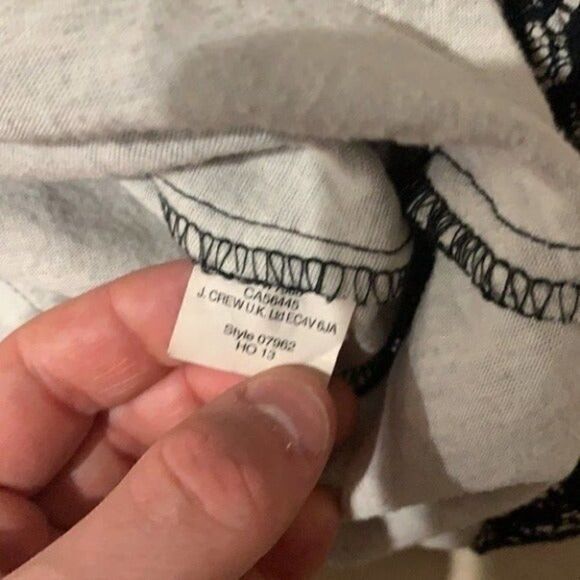 J. Crew Blue Scalloped Hem Tank Top w/ Open overlapped Back - Picture 5 of 7